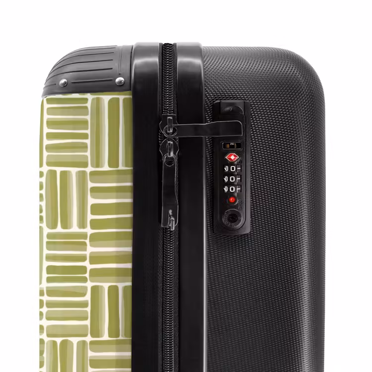 Suitcase - Braid - Pattern - Green — 5