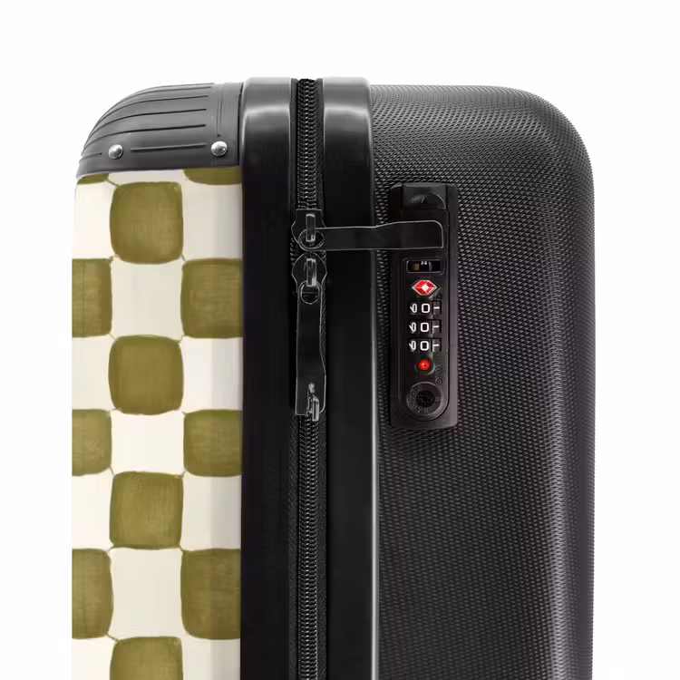 Suitcase - Chess - Pattern - Green — 5