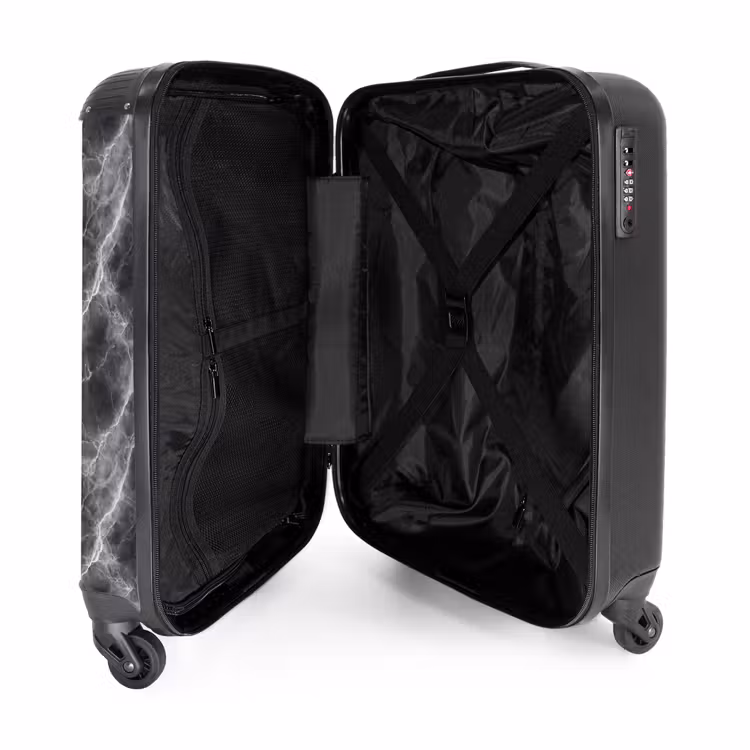 Suitcase - Dark gray - Lightning - Marble — 3