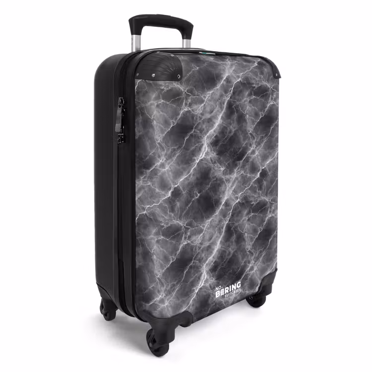 Suitcase - Dark gray - Lightning - Marble — 4