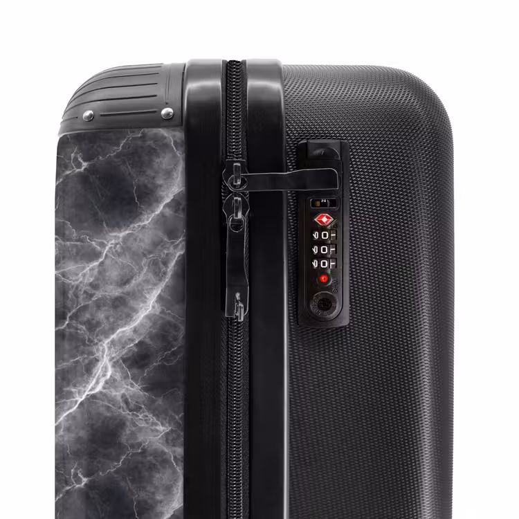 Suitcase - Dark gray - Lightning - Marble — 5