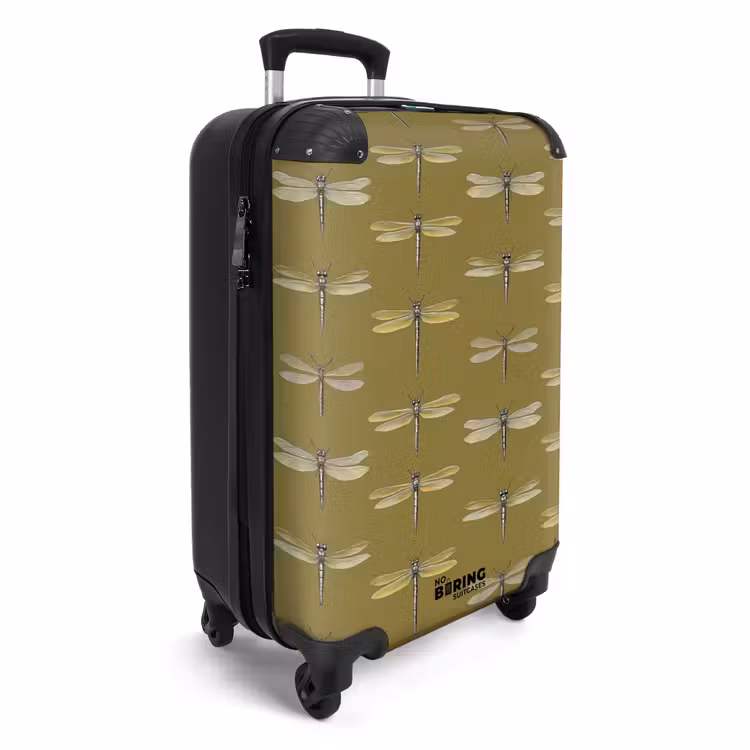 Suitcase - Dragonflies - Pattern - Green — 4