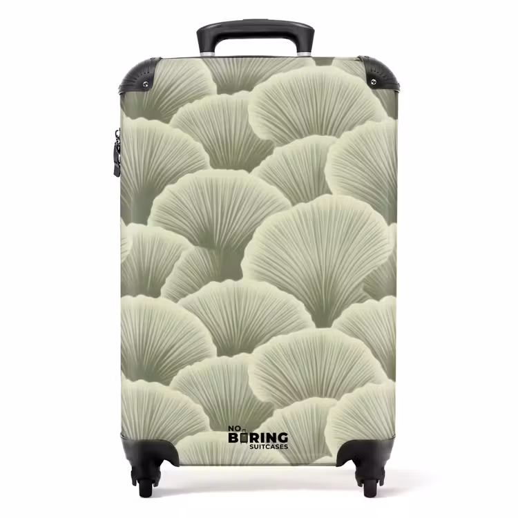 Suitcase - Fan - Leaf - Green — 1