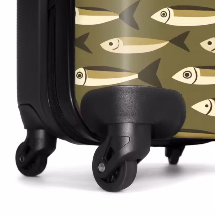 Suitcase - Fish - Pattern - Green — 6