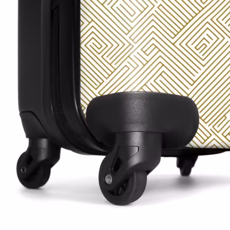 Suitcase - Geometric - Lines - Green — 6