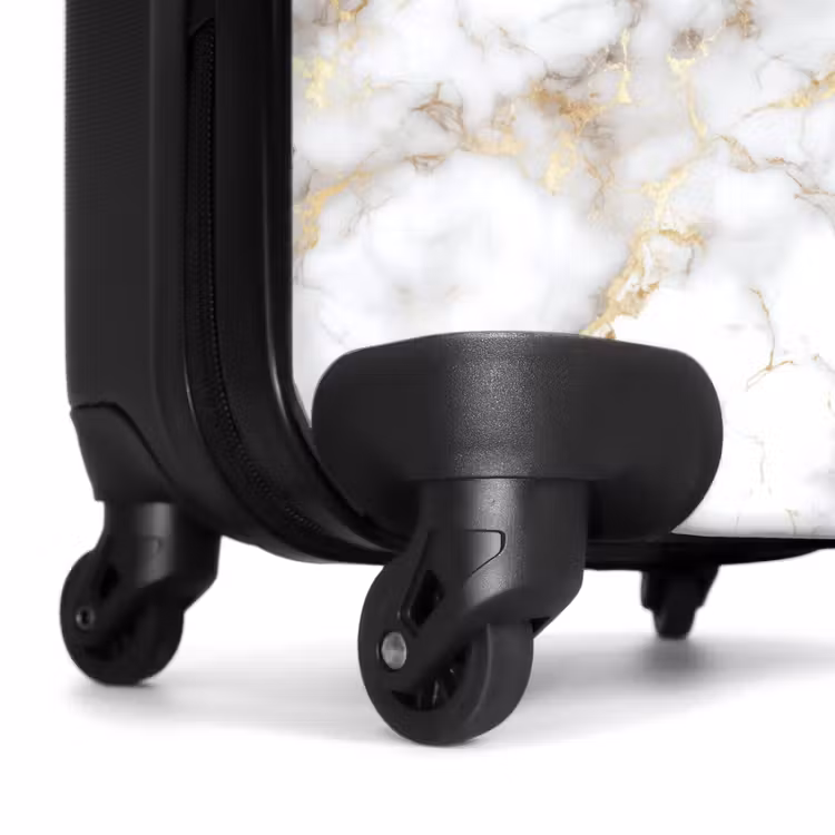 Suitcase - Golden veins - Marble - White — 6
