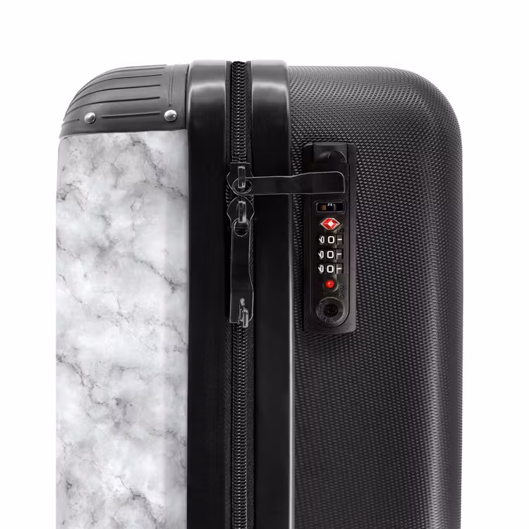 Suitcase - Gray - Marble - Classic - Veins — 5