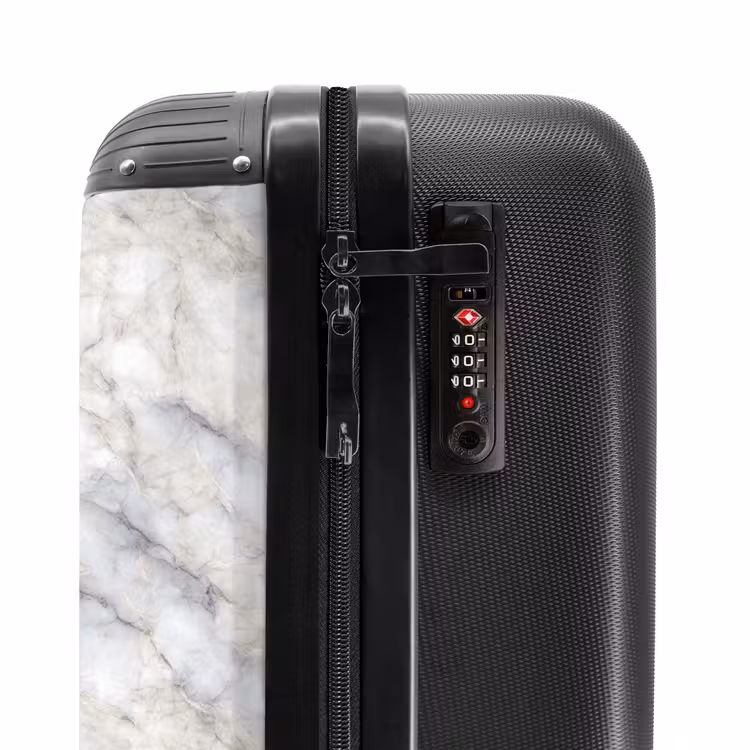 Suitcase - Gray - Marble - Detailed — 5