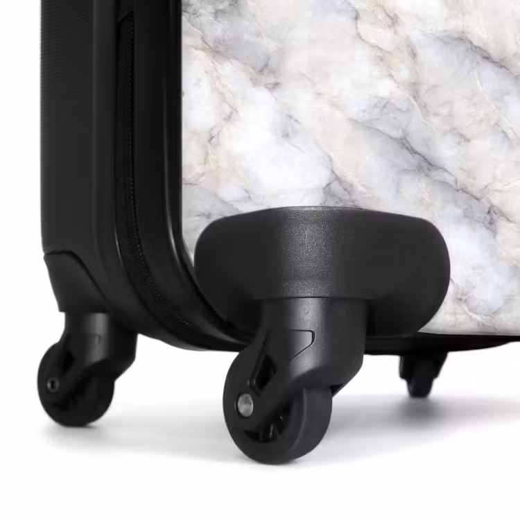 Suitcase - Gray - Marble - Detailed — 6