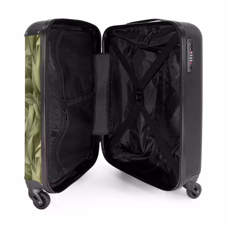 Suitcase - Leaves - Modern - Green — 3