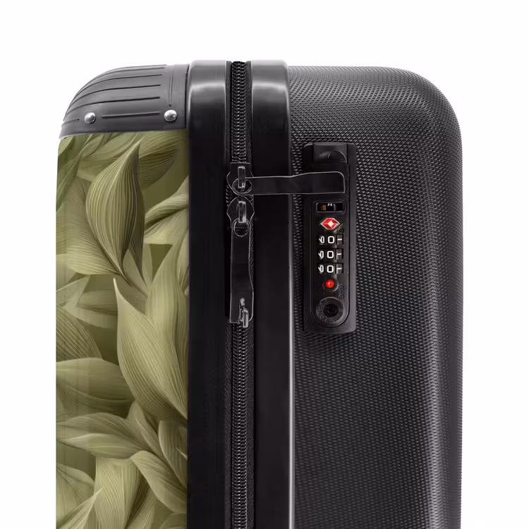 Suitcase - Leaves - Modern - Green — 5