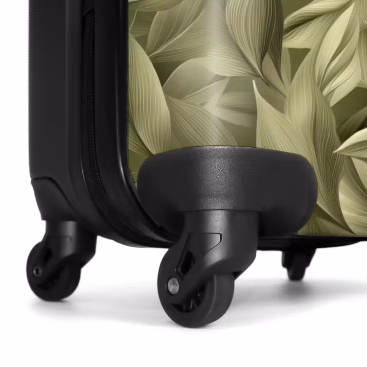 Suitcase - Leaves - Modern - Green — 6