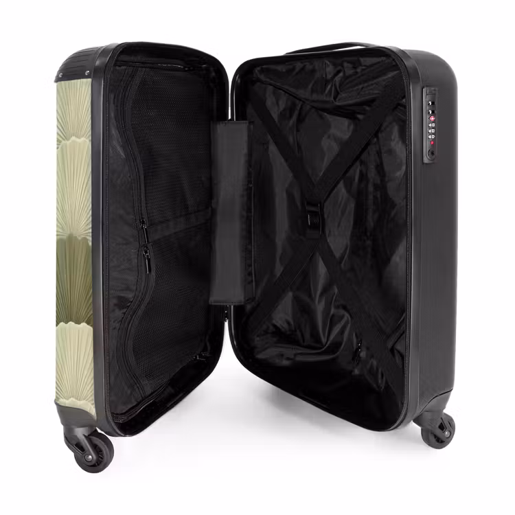 Suitcase - Leaves - Structure - Green — 3