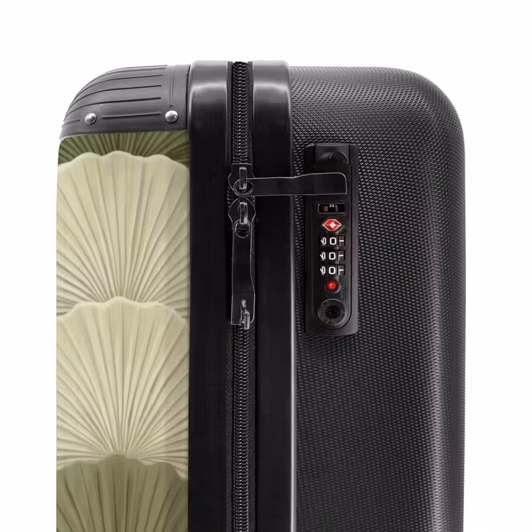 Suitcase - Leaves - Structure - Green — 5