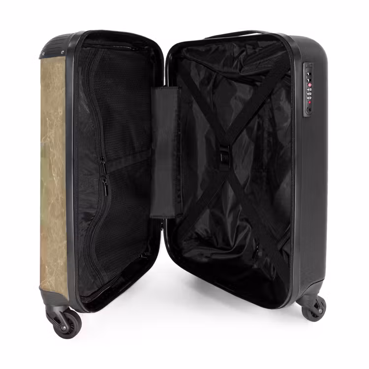 Suitcase - Light beige - Grains - Marble — 3