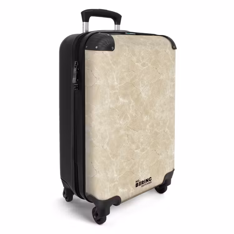 Suitcase - Light beige - Marble - Diffusion veining — 4