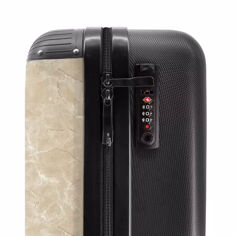 Suitcase - Light beige - Marble - Diffusion veining — 5