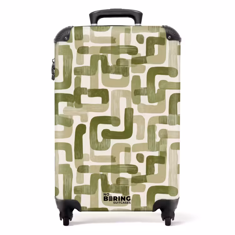 Suitcase - Modern - Graphic - Green — 1