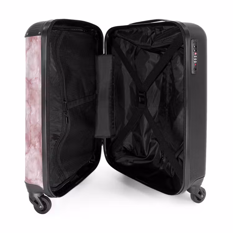 Suitcase - Pink - Quartz marble - Veins — 3