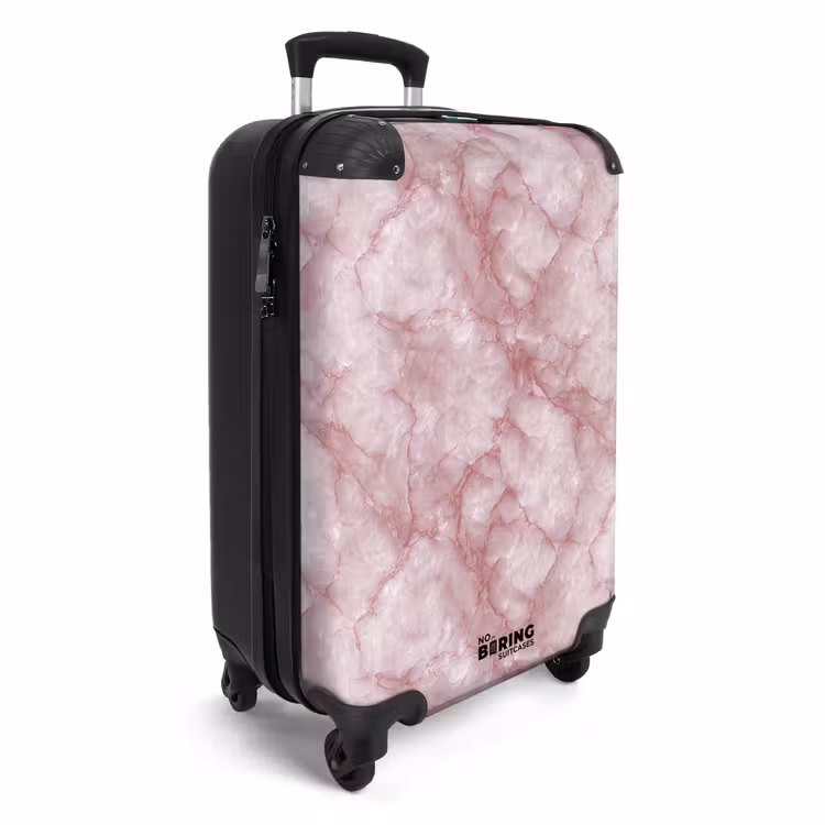 Suitcase - Pink - Quartz marble - Veins — 4