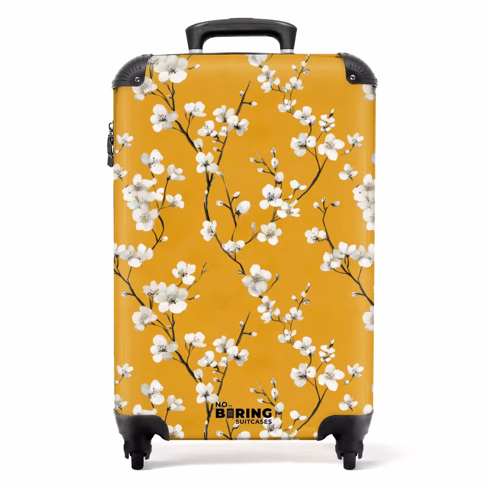 Suitcase - Blossom Branch - Watercolor - Yellow — 1