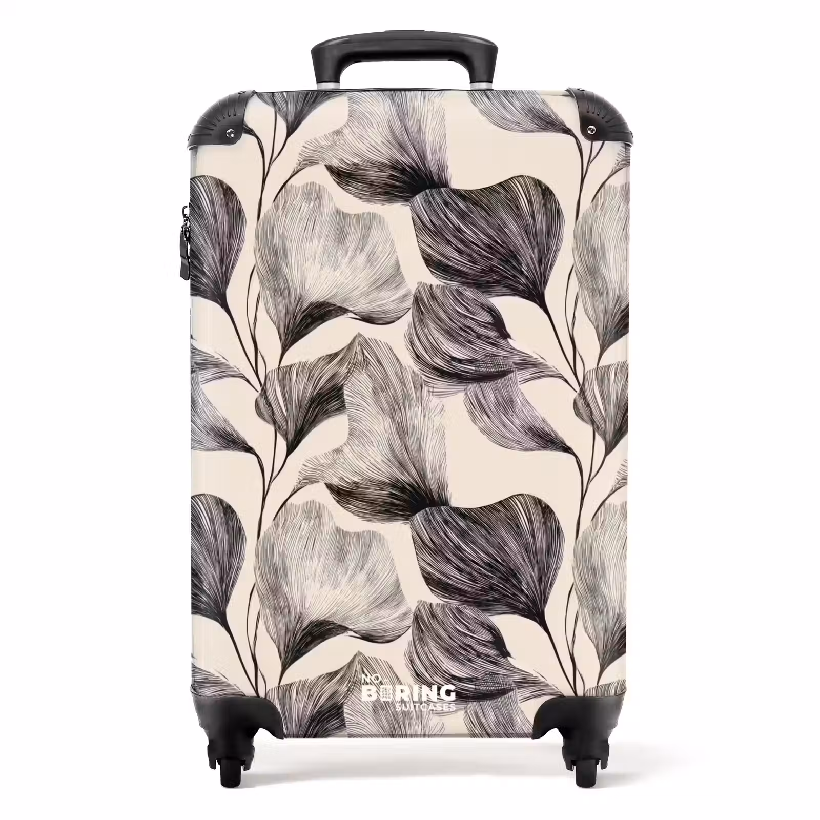 Suitcase - Botanical - Leaves - Black — 1