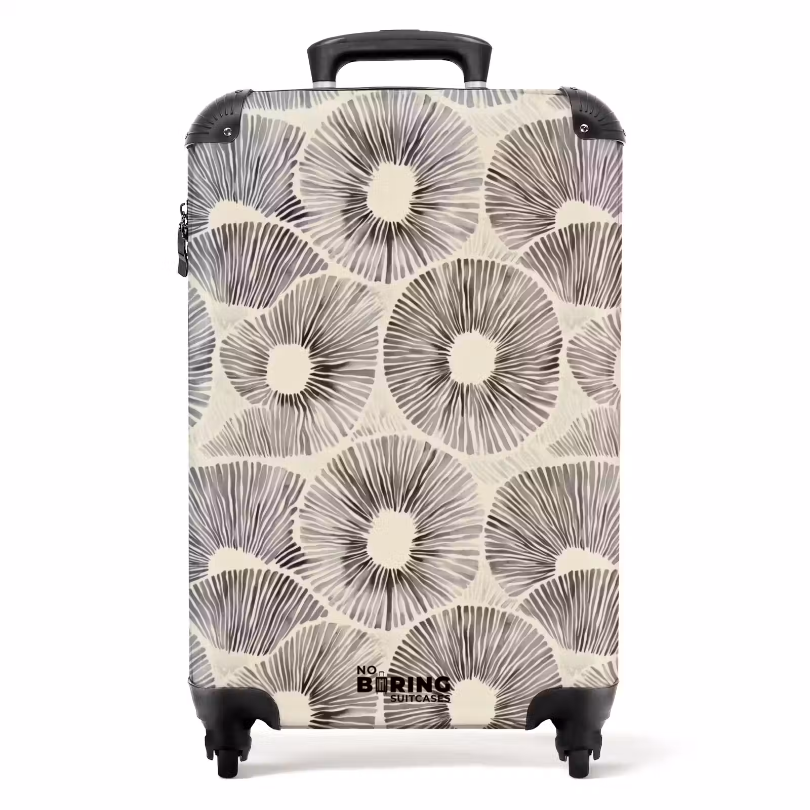 Suitcase - Circles - Pattern - Black — 1