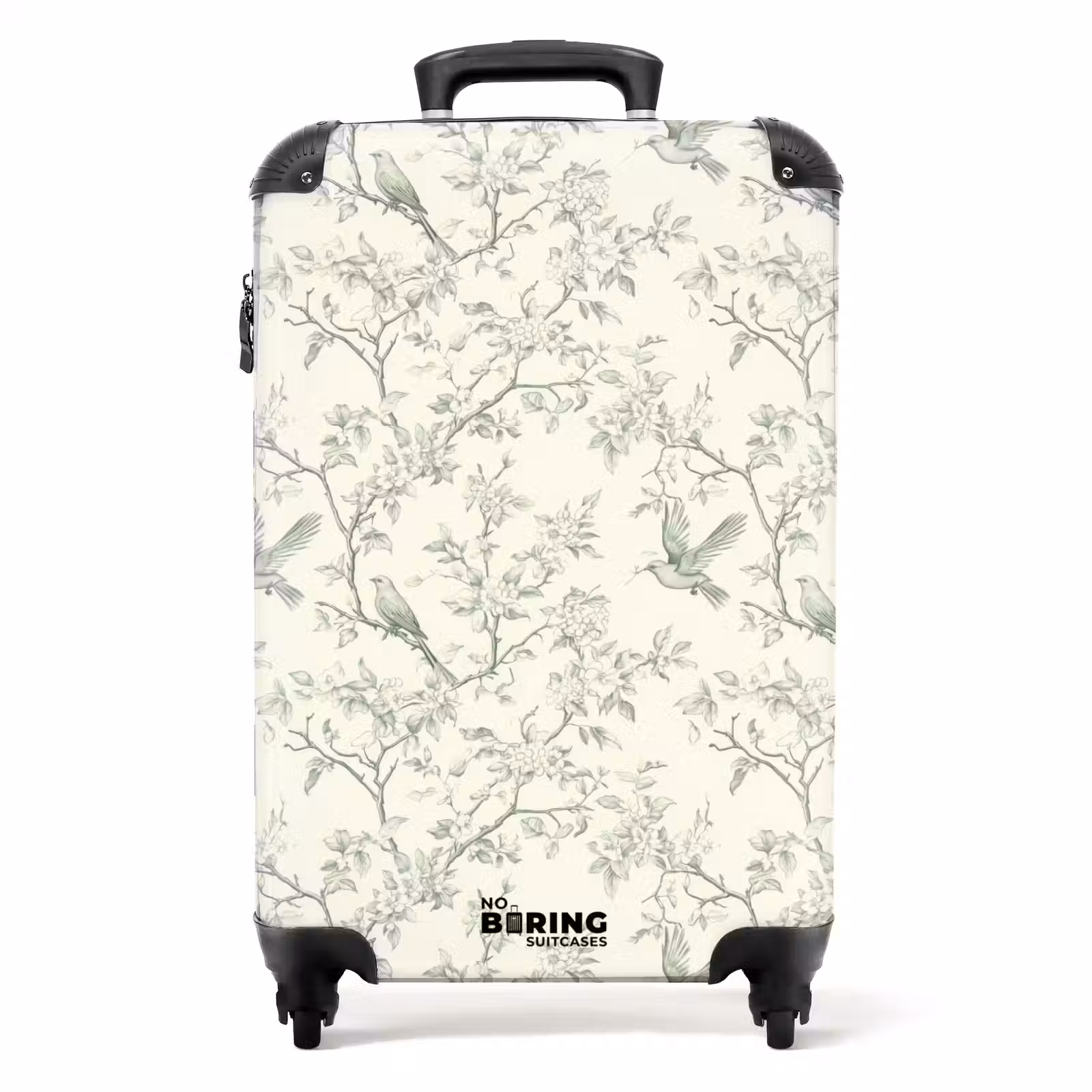 Suitcase - Classic - Birds - Green — 1