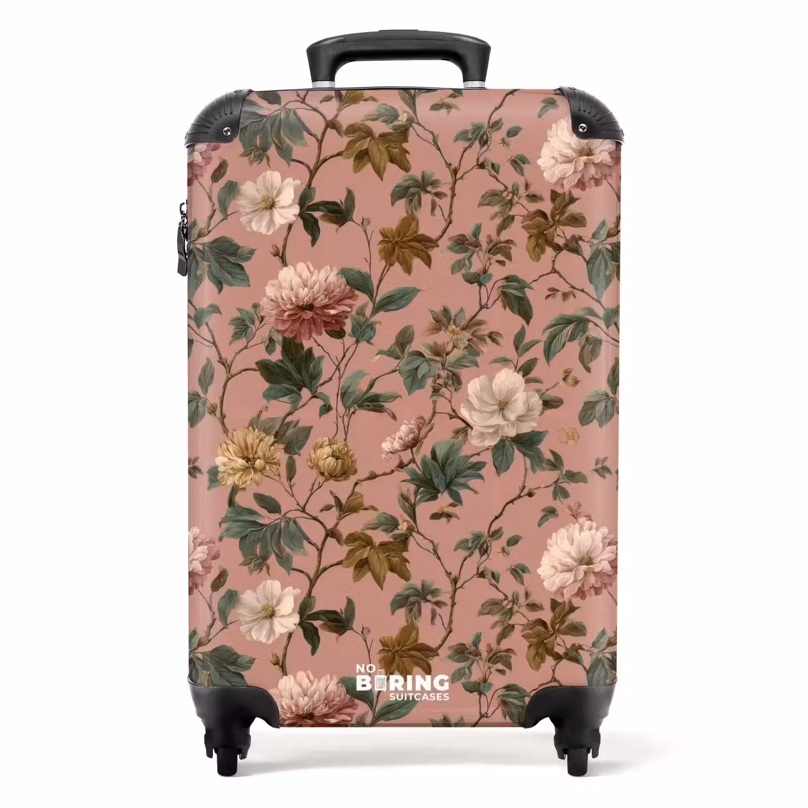 Suitcase - Flowers - Classic - Pink — 1
