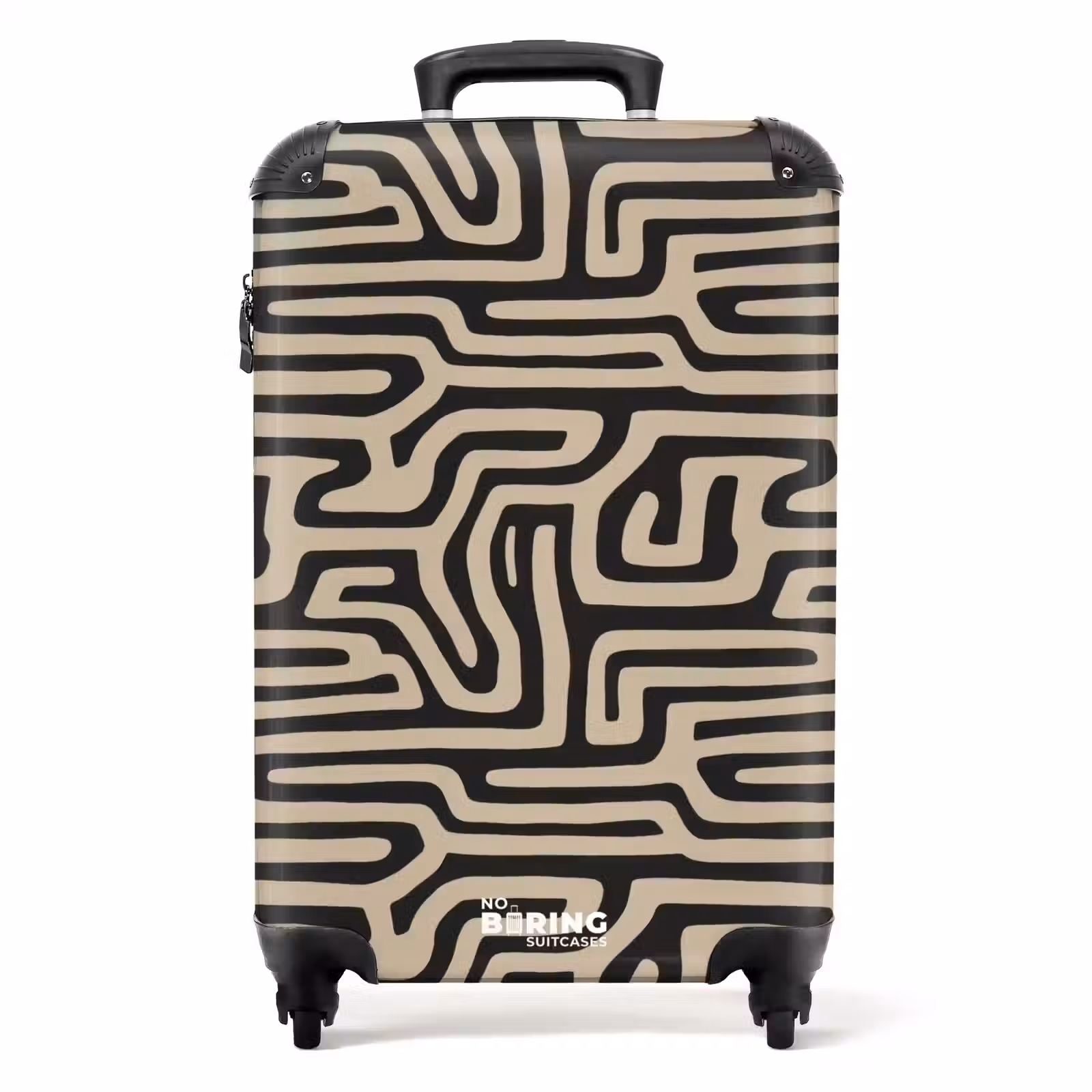 Suitcase - Graphic - Lines - Black — 1