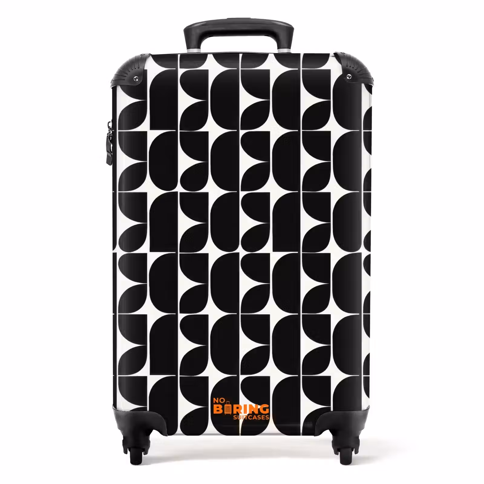 Suitcase - Modern - Geometric - Black — 1