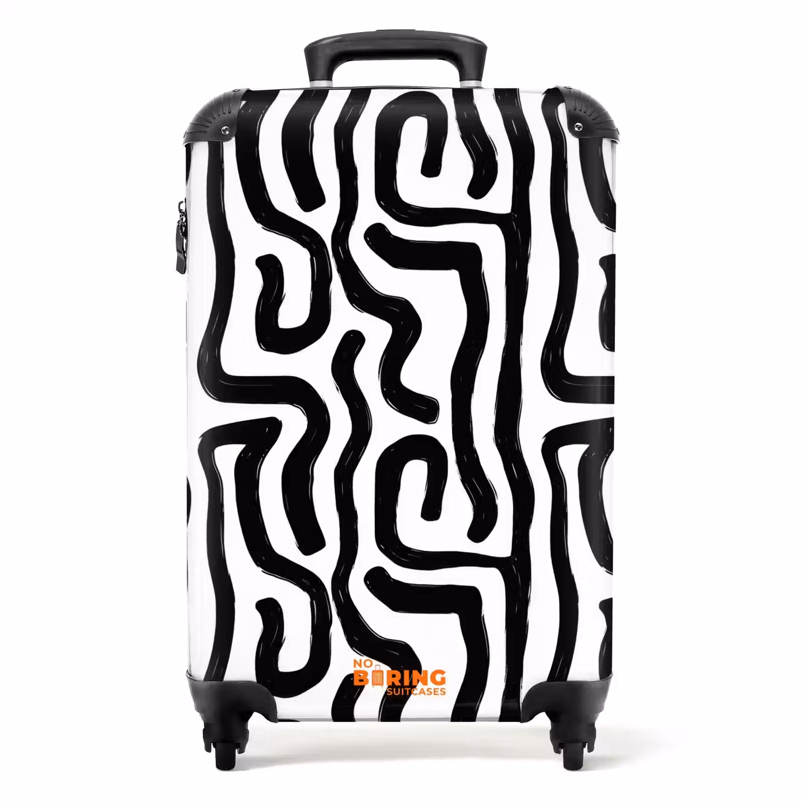 Suitcase - Modern - Lines - Black — 1