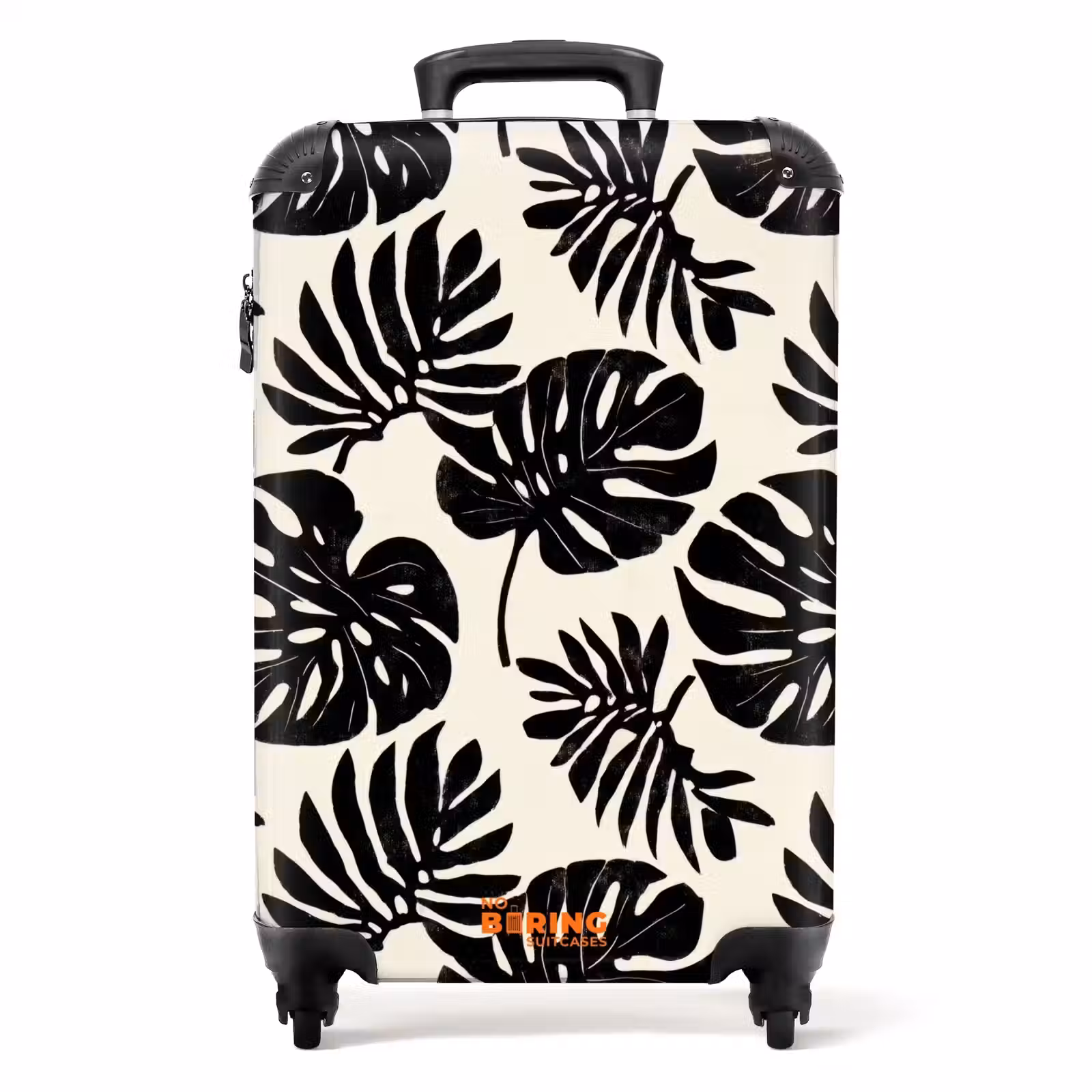 Suitcase - Modern - Monstera - Black — 1