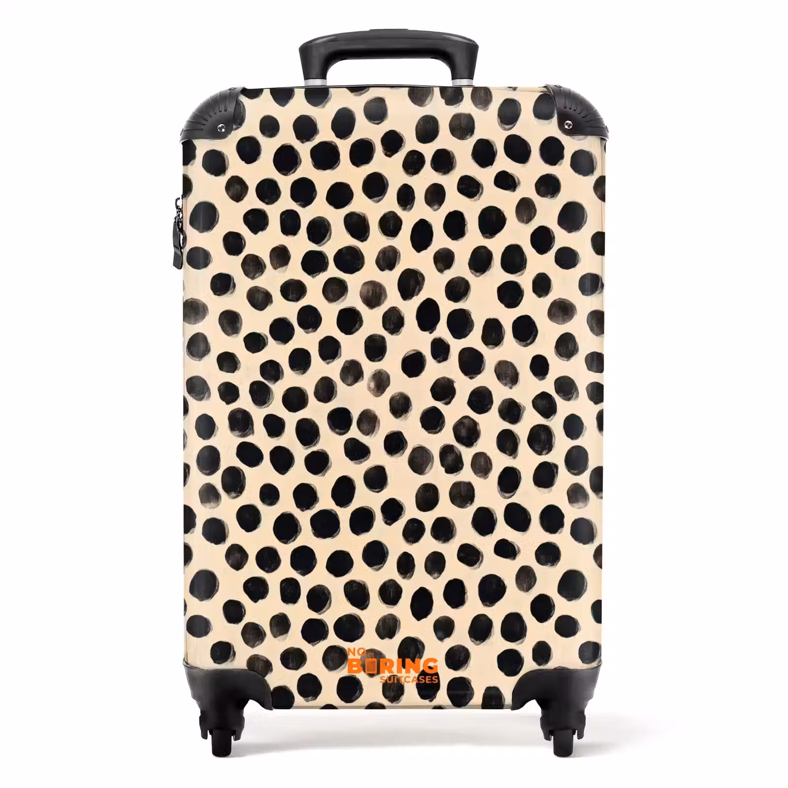 Suitcase - Polka dots - Pattern - Black — 1