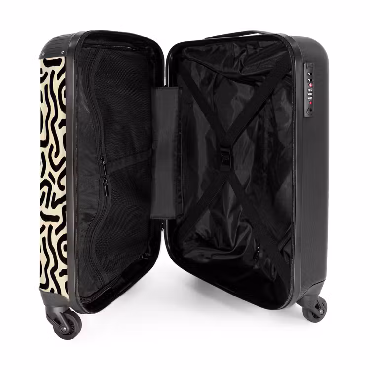 Suitcase - Abstract - Lines - Black — 3