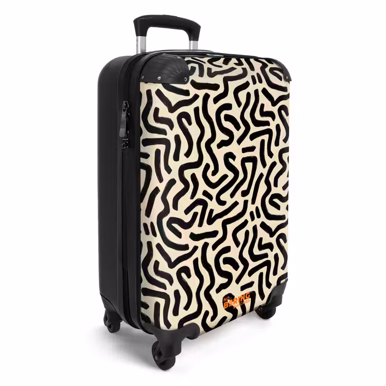 Suitcase - Abstract - Lines - Black — 4