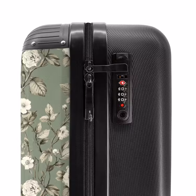 Suitcase - Botanical - Birds - Green — 5