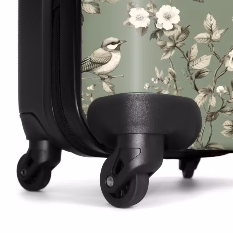 Suitcase - Botanical - Birds - Green — 6