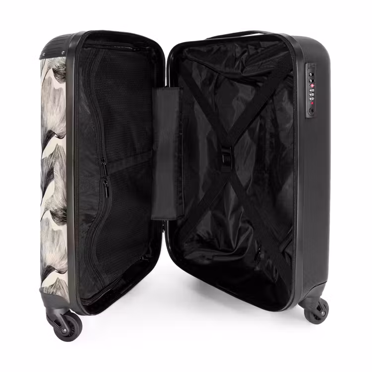 Suitcase - Botanical - Leaves - Black — 3
