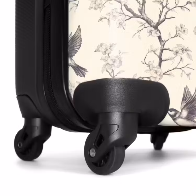 Suitcase - Branches - Birds - Beige — 6