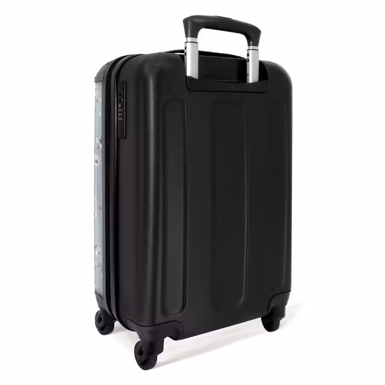 Suitcase - Classic - Flowers - Blue — 2