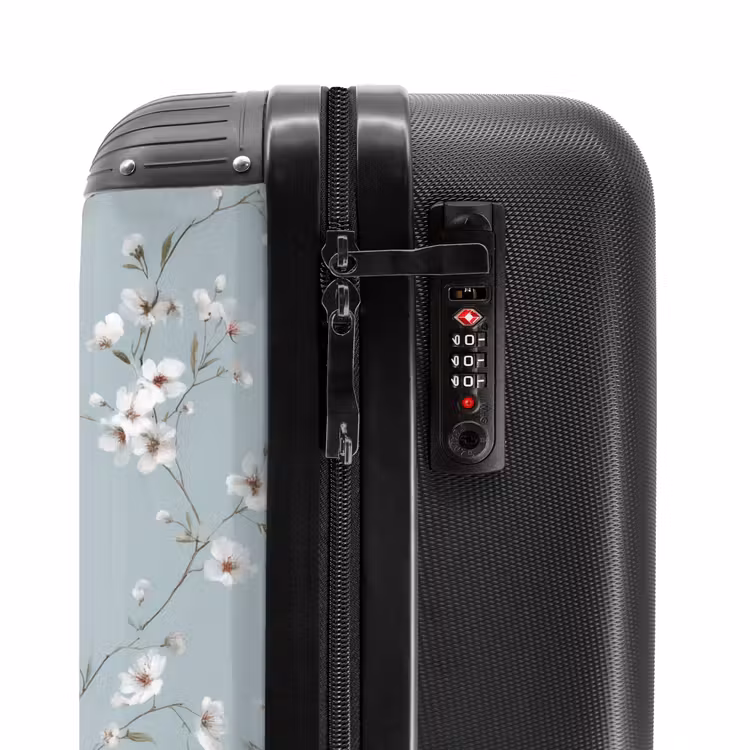 Suitcase - Classic - Flowers - Blue — 5