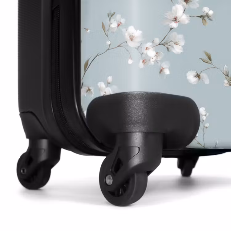 Suitcase - Classic - Flowers - Blue — 6