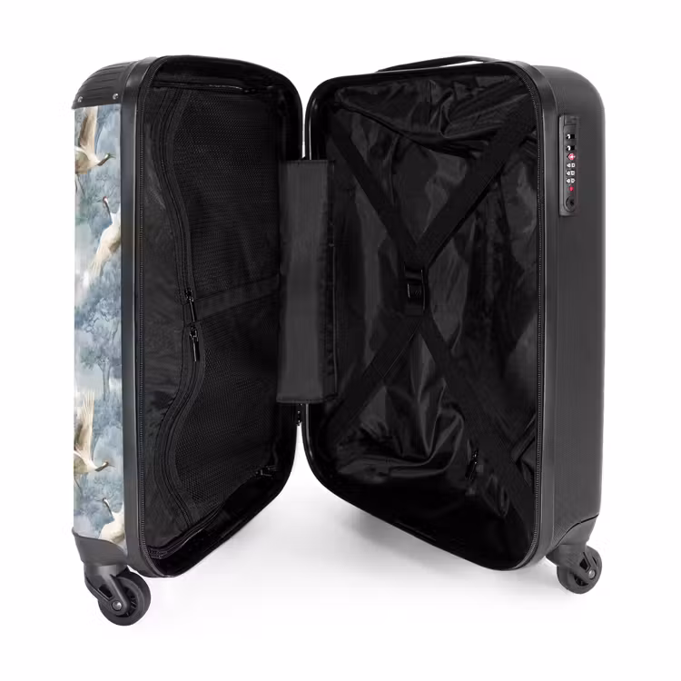Suitcase - Clouds - Cranes - Blue — 3