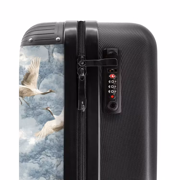 Suitcase - Clouds - Cranes - Blue — 5