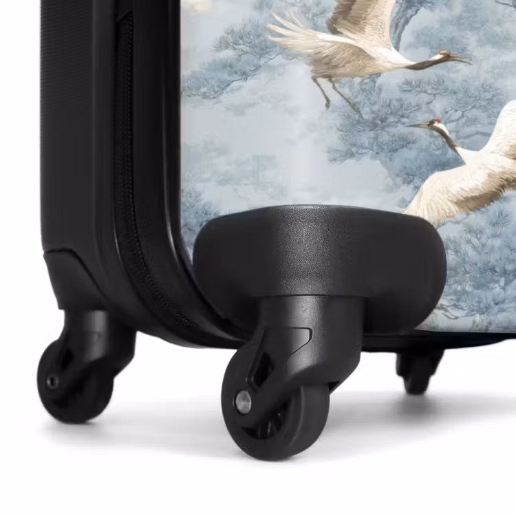 Suitcase - Clouds - Cranes - Blue — 6