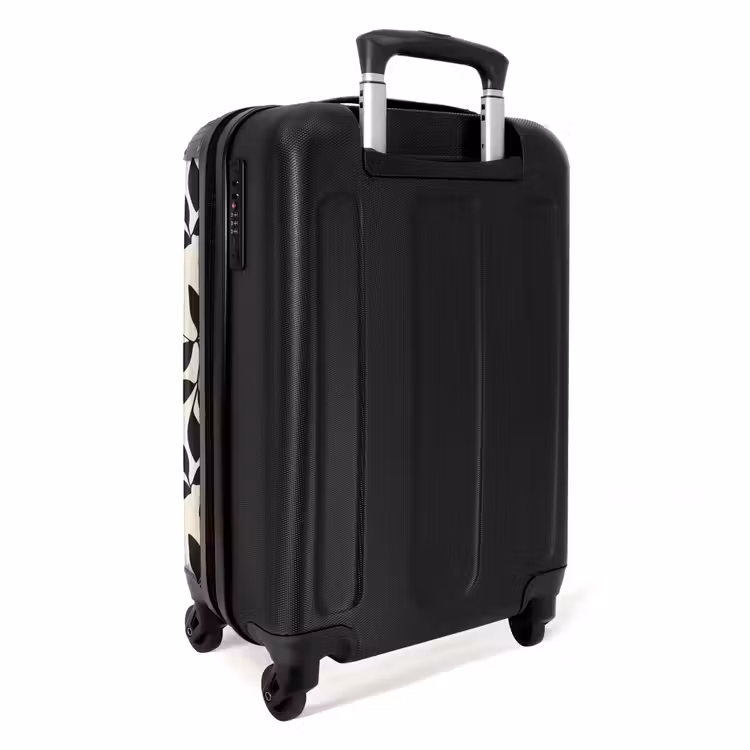 Suitcase - Elegant - Pattern - Black - Beige — 2