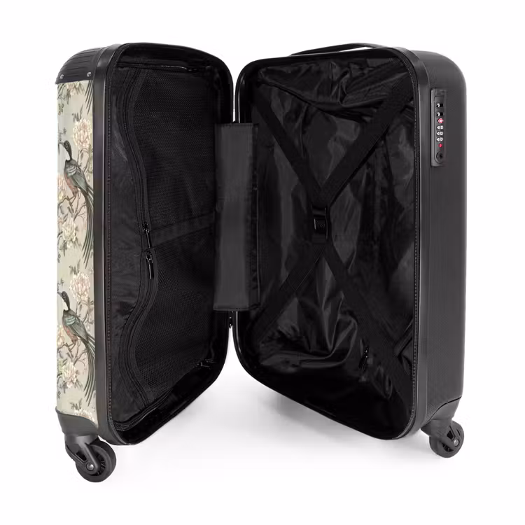 Suitcase - Flower - Bird - Colorful — 3