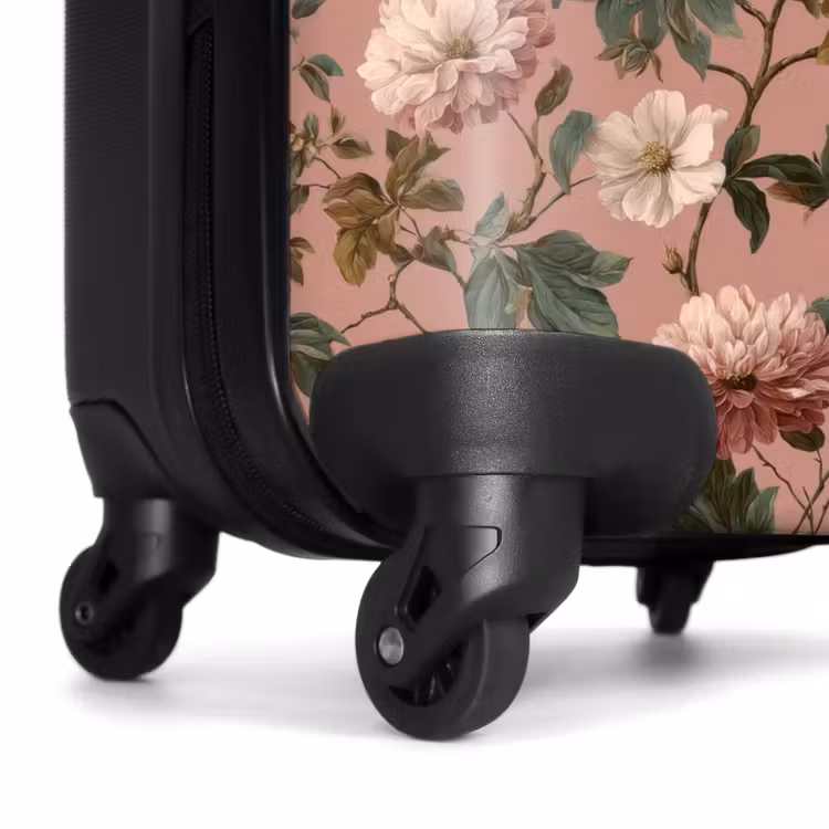 Suitcase - Flowers - Classic - Pink — 6