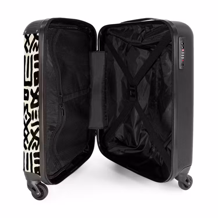 Suitcase - Geometric - Figures - Black — 3